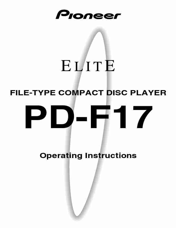 Pioneer Portable CD Player PD-F19PD-F17-page_pdf